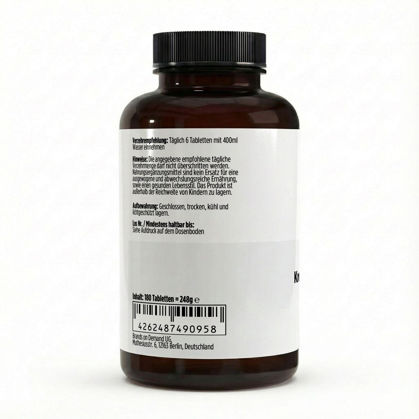 Creatine Monohydrate - 180 vegan tablets